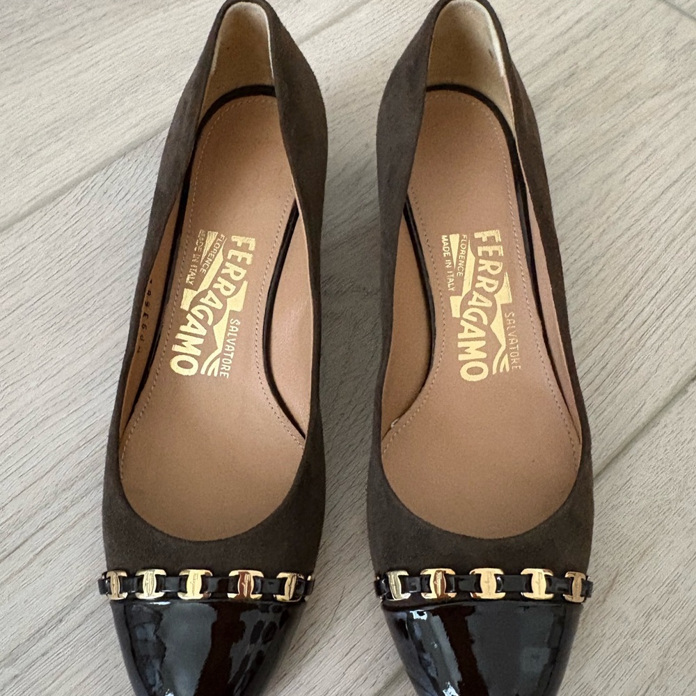 Salvatore Ferragamo Brown Heels with Luxurious Craftsmanship